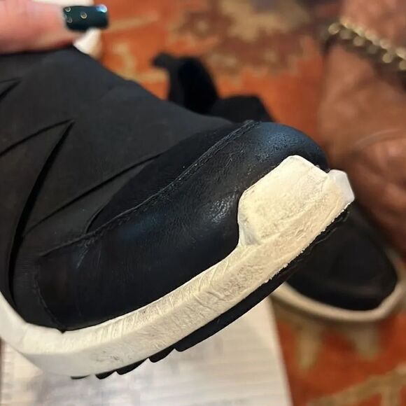 ASH Quid Black Leather/Neoprene Sneaker, 37 EU/6.5-7 US! - Picture 12 of 14